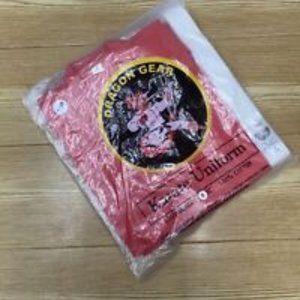 Uniform Karate Taekwondo Teens Martial Arts Red Dobok Belt Included Size 4/170